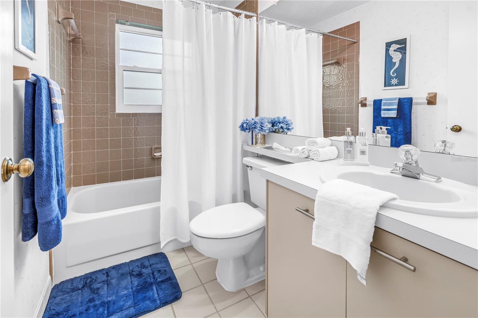 2nd Bath in front is available for guests or shared between Bed 2 and 3.