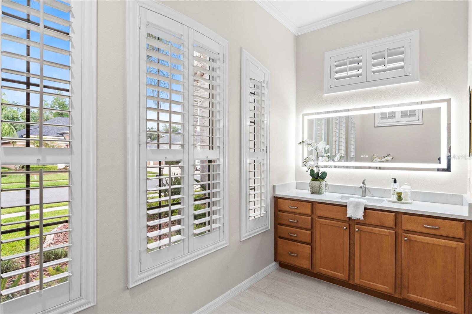 Beautiful Plantation Shutters throughout home