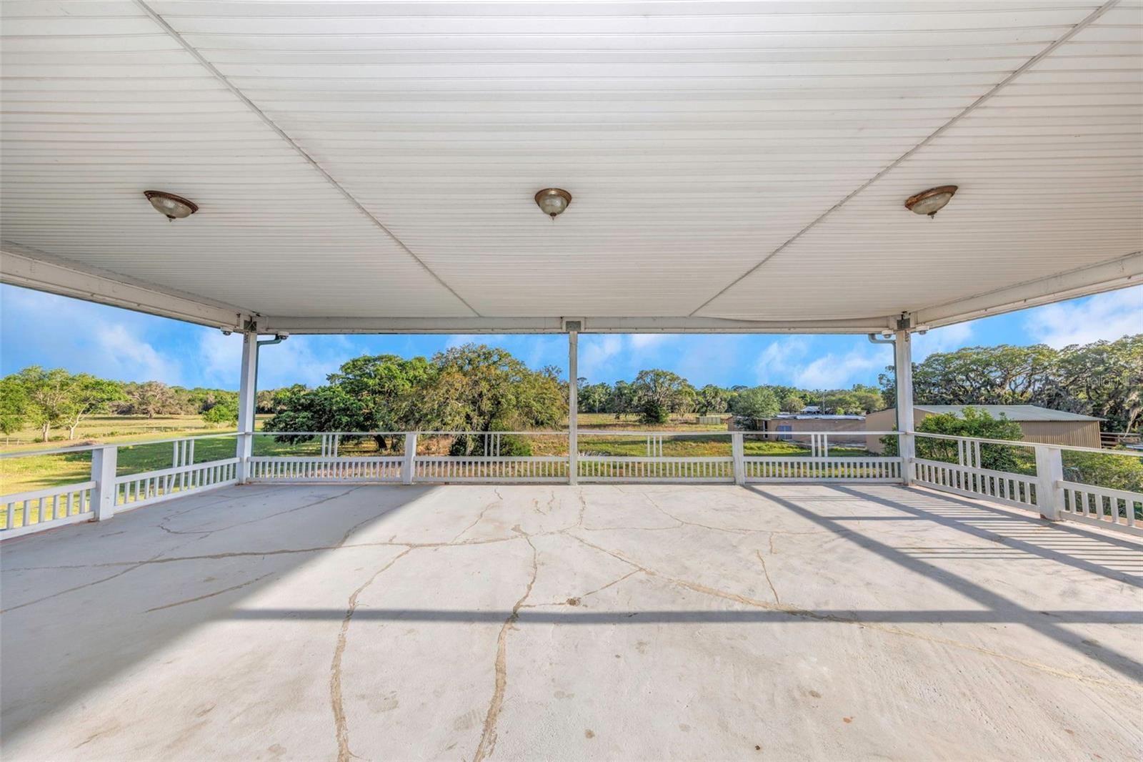 Second Floor Covered Balcony