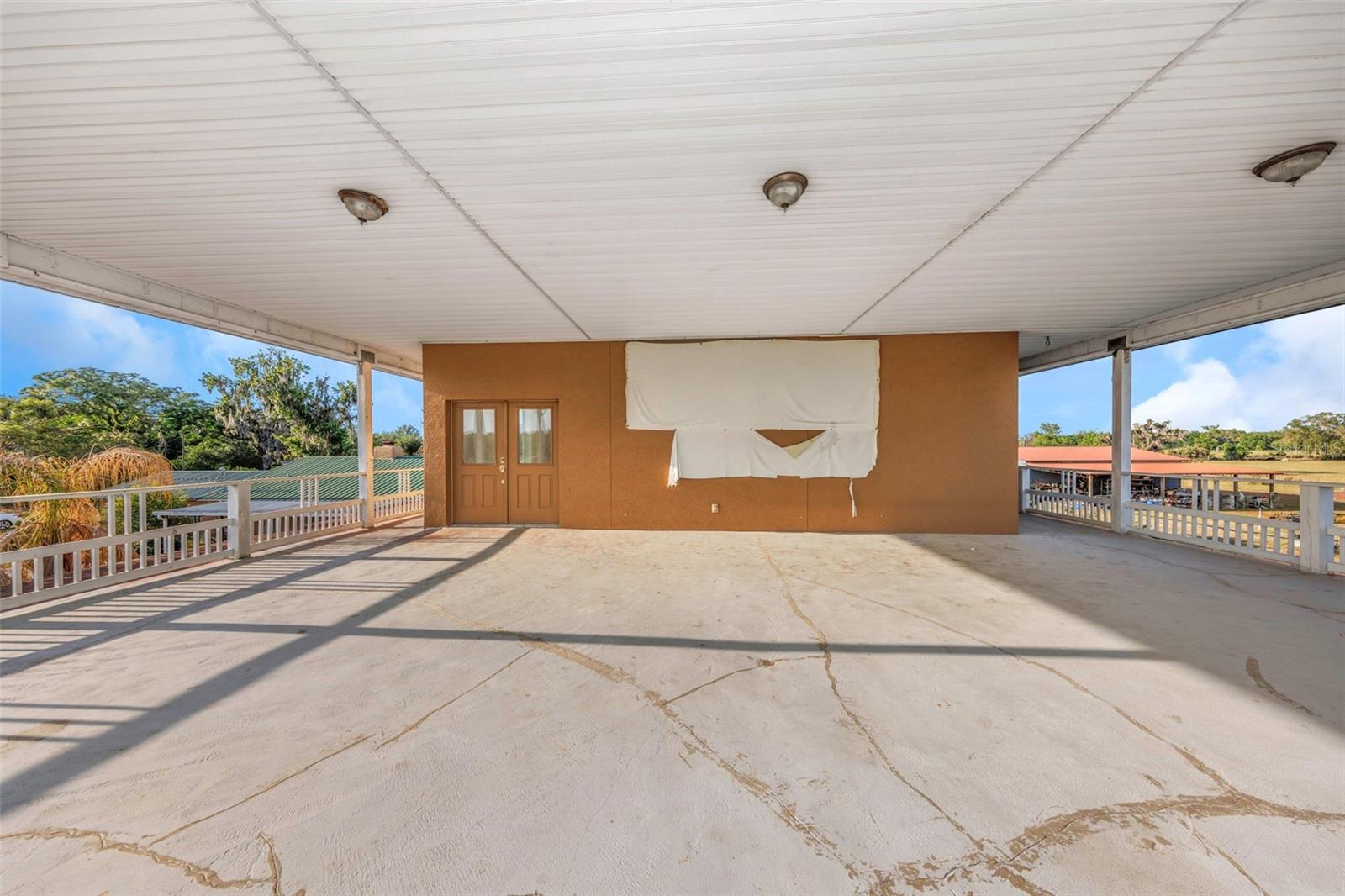 Second Floor Covered Patio - Reverse View