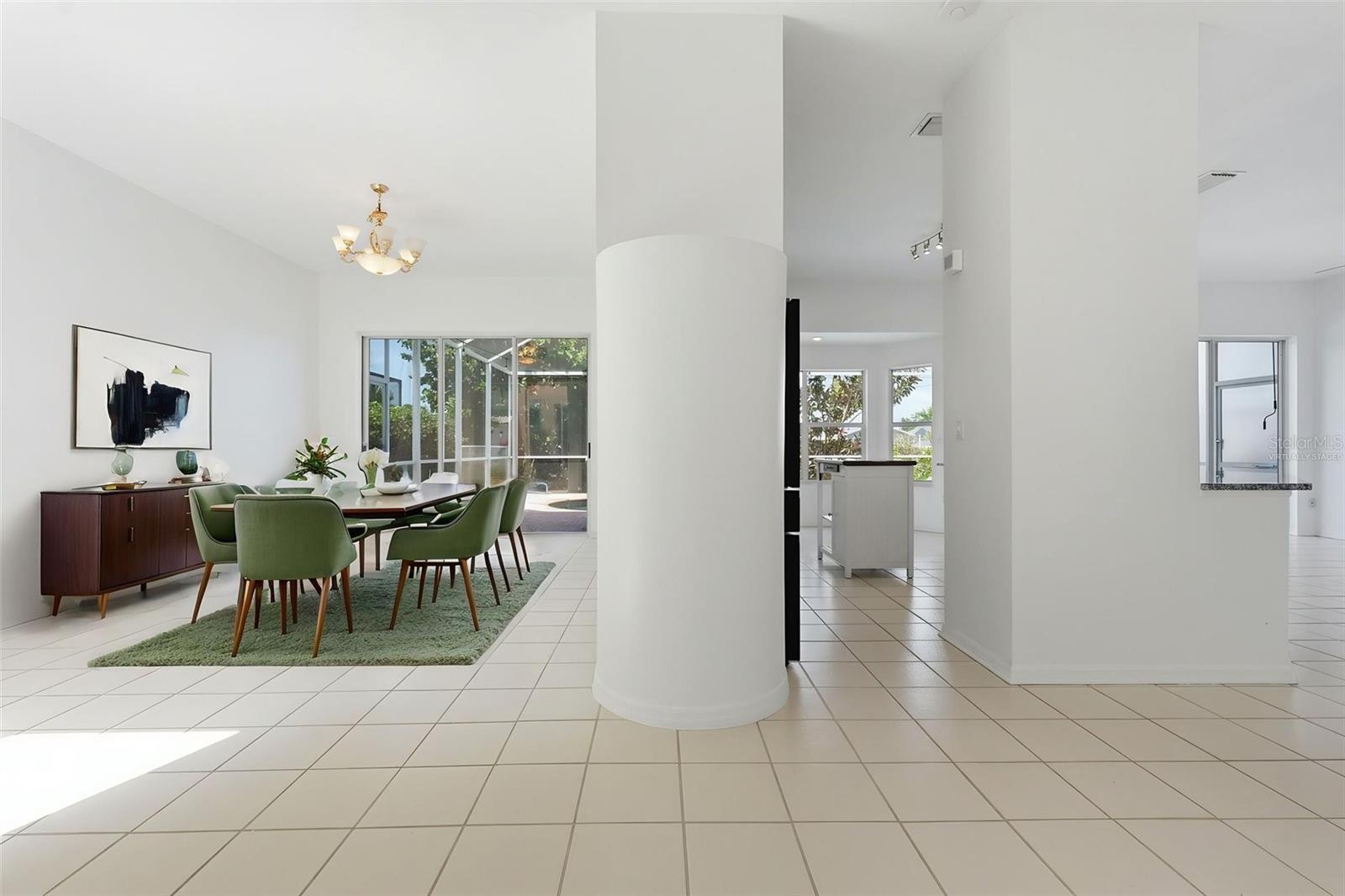 *Virtually Staged* Dining Room and Hallway