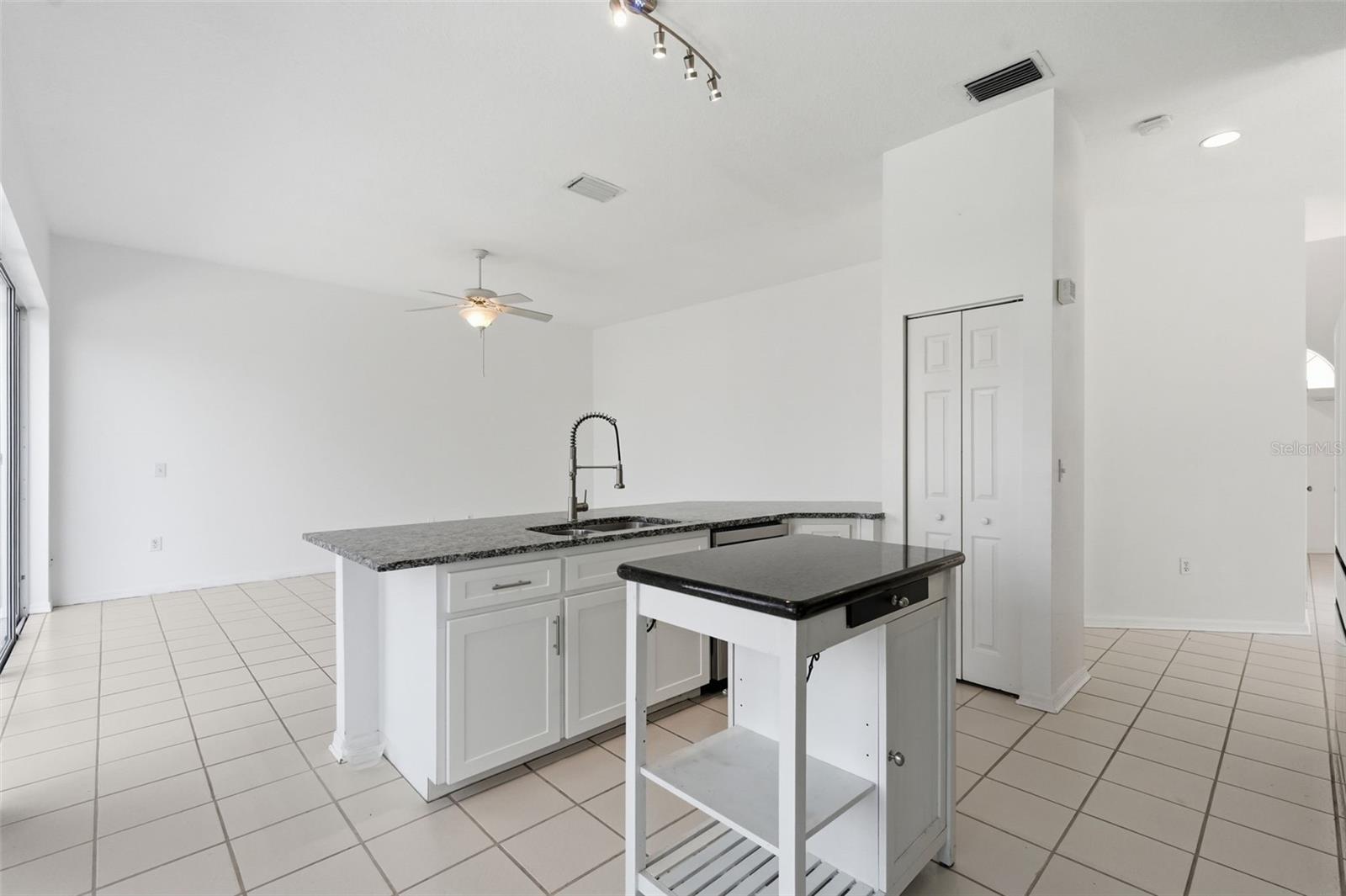 Kitchen with Family Room View