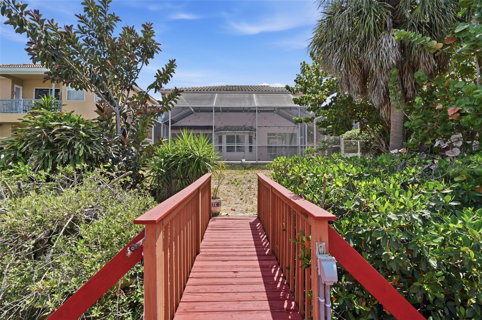 View from Deck to House