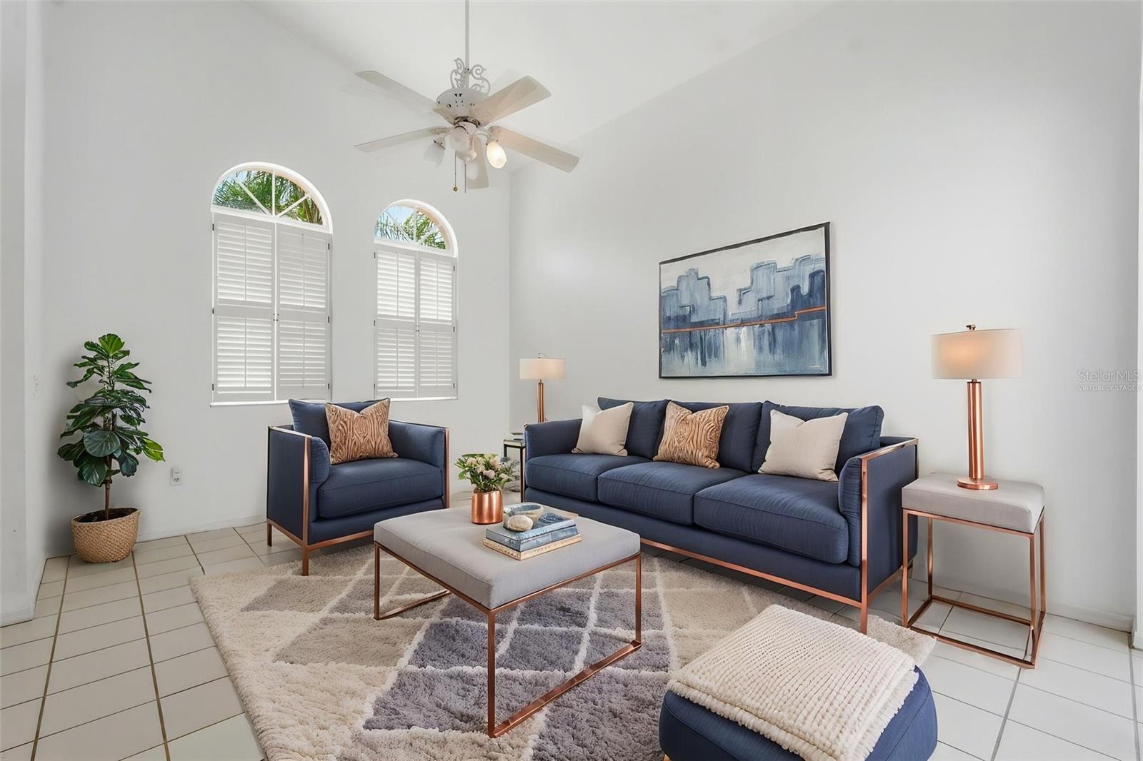 *Virtually Staged* Living Room