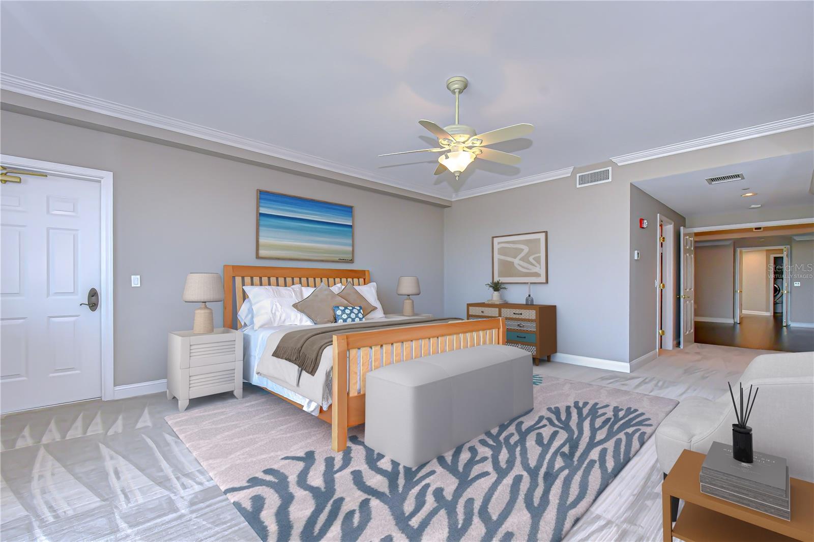 virtually Staged: Primary bedroom