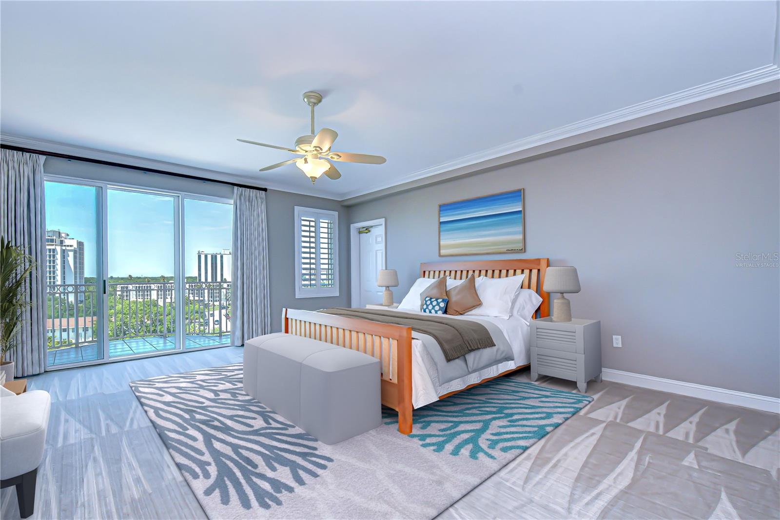 virtually staged: Primary bedroom