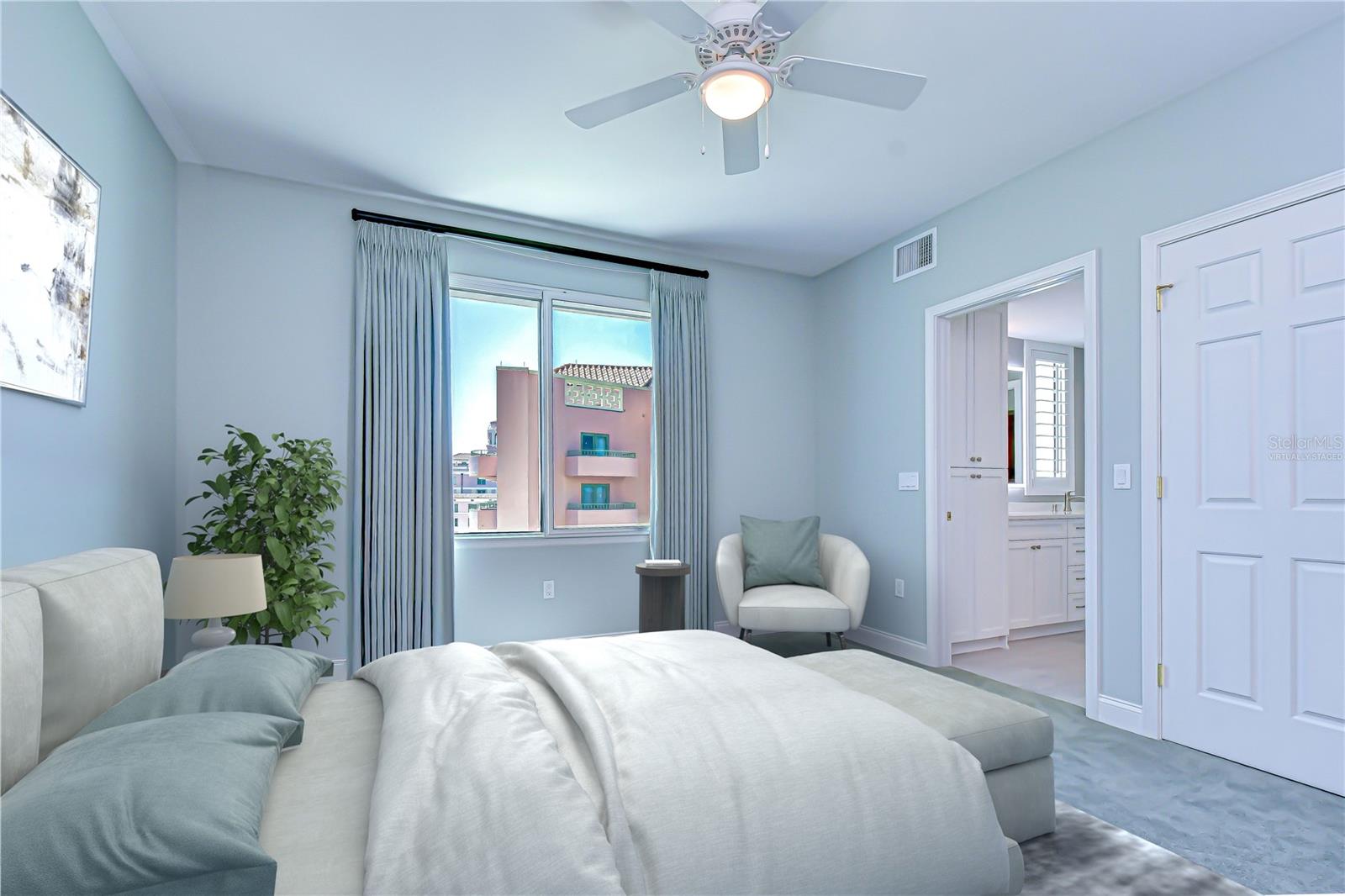 Virtually Staged: Guest bedroom