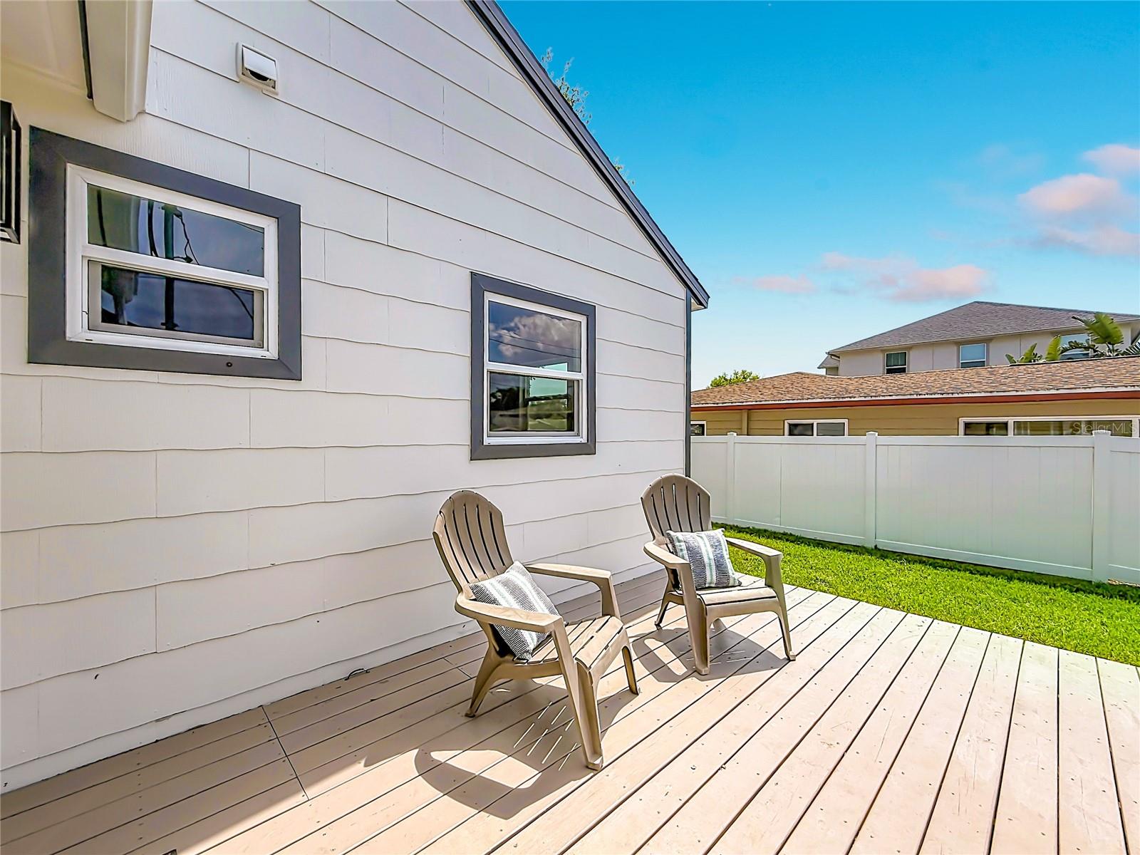 Custom Built Deck Perfect for Entertaining and Relaxing Under the Stars