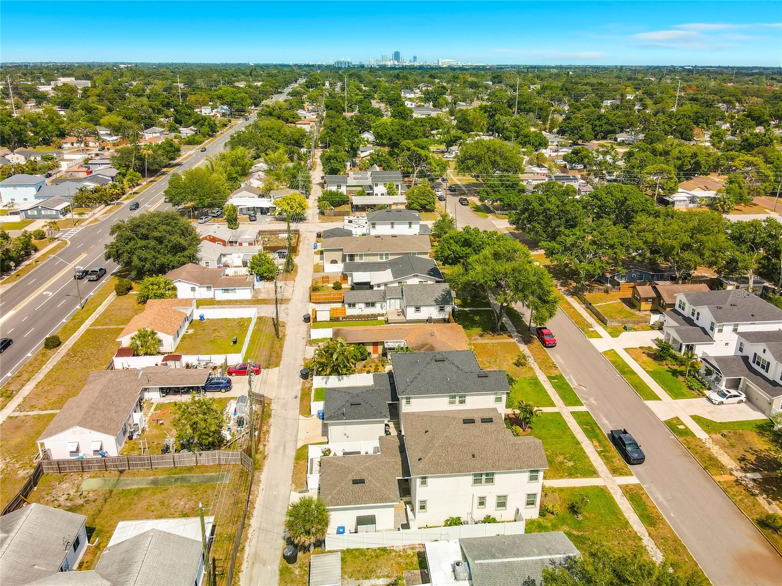 Aerial View Showing Proximity to Downtown St. Petersburg