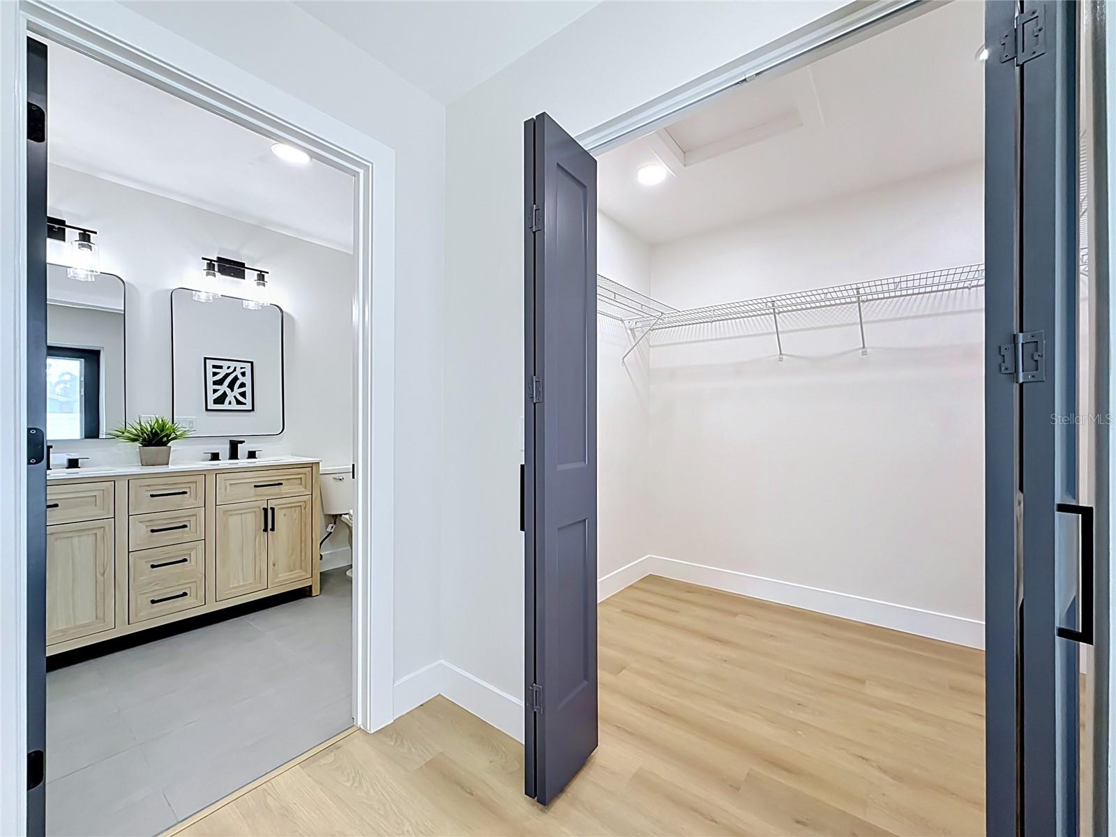 Primary Suit Large Walk-in Closet