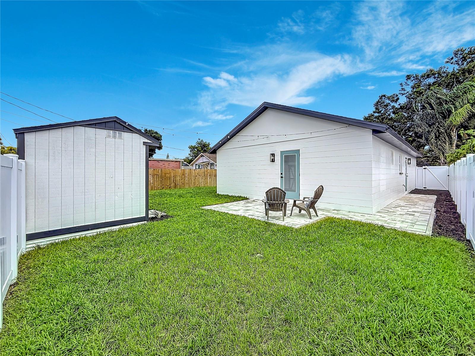 Large Backyard with Shed