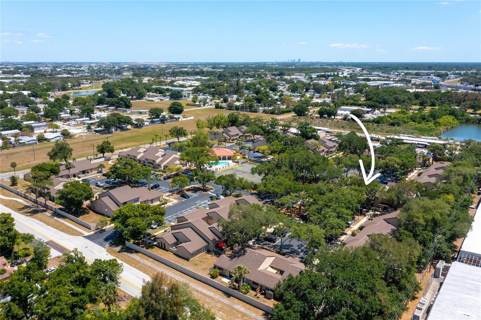 Arial of neighborhood