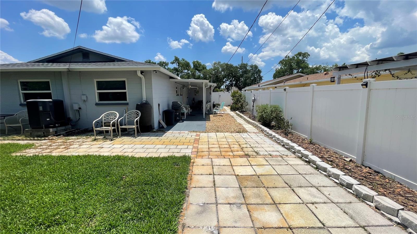 Back to front backyard