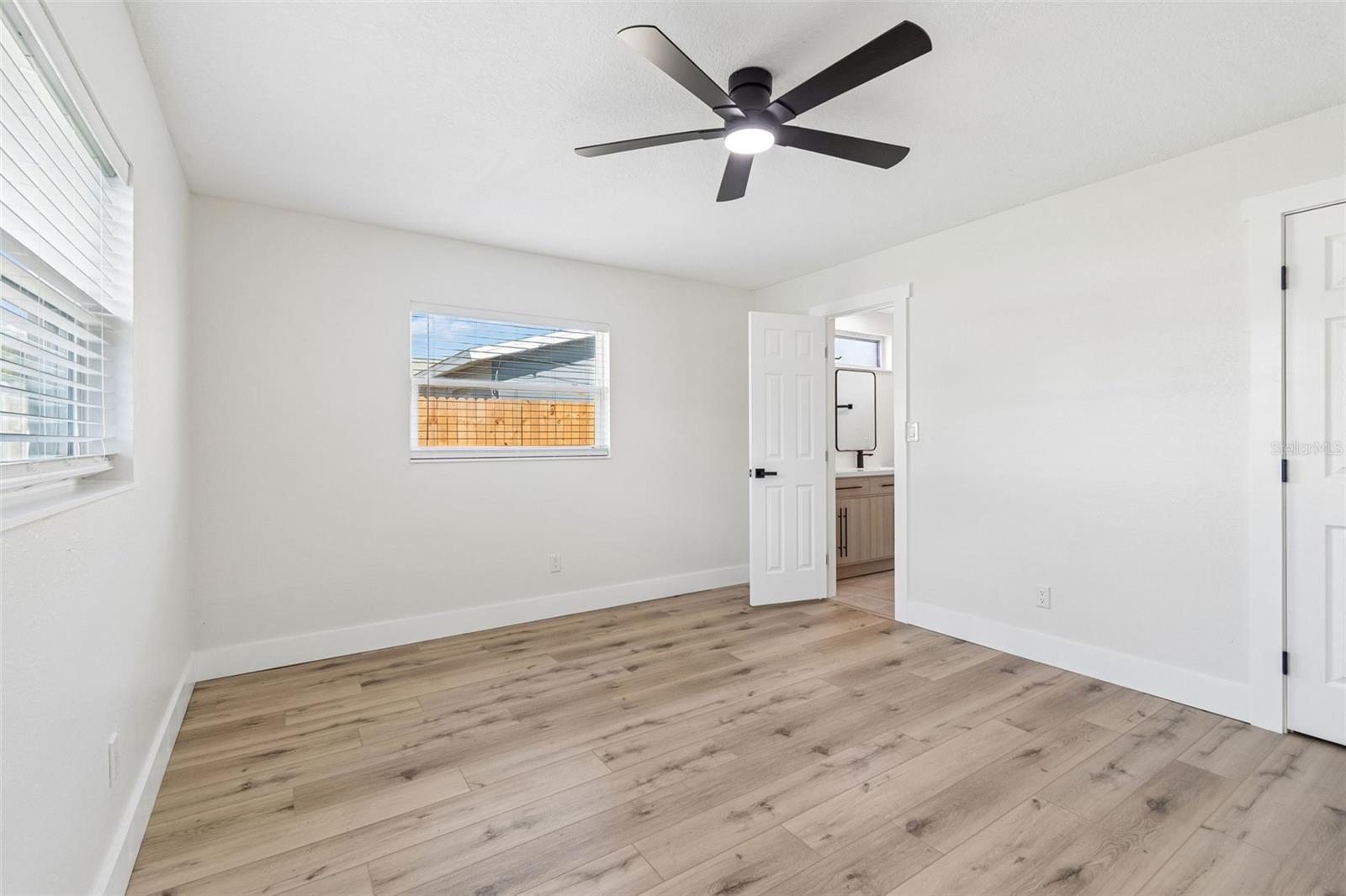 Spacious primary bedroom.