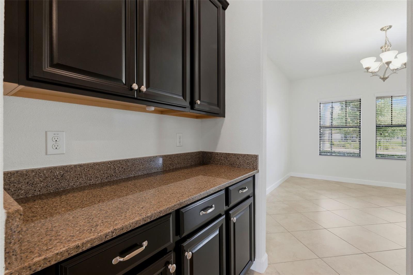 Coffee Bar between Kitchen & Formal Dining Room