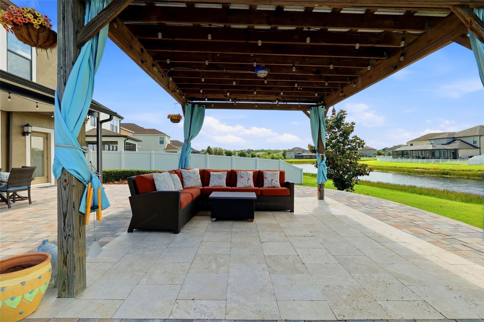 Custom Built in ground Pergola