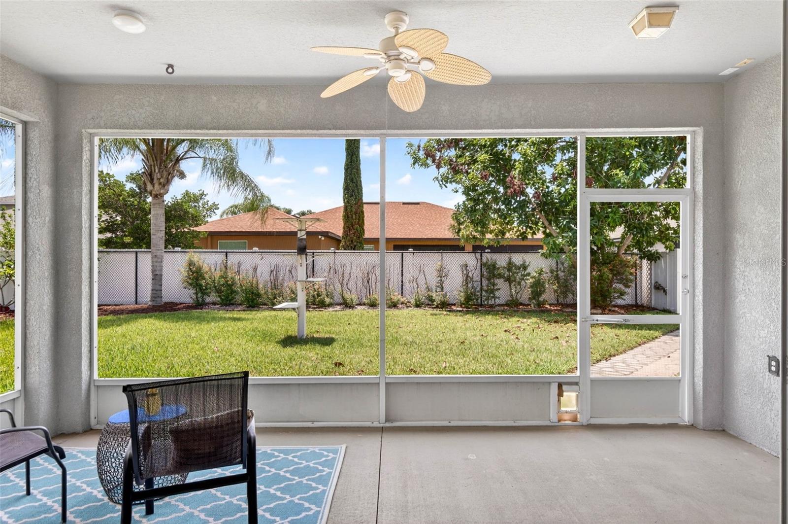 Screened lanai