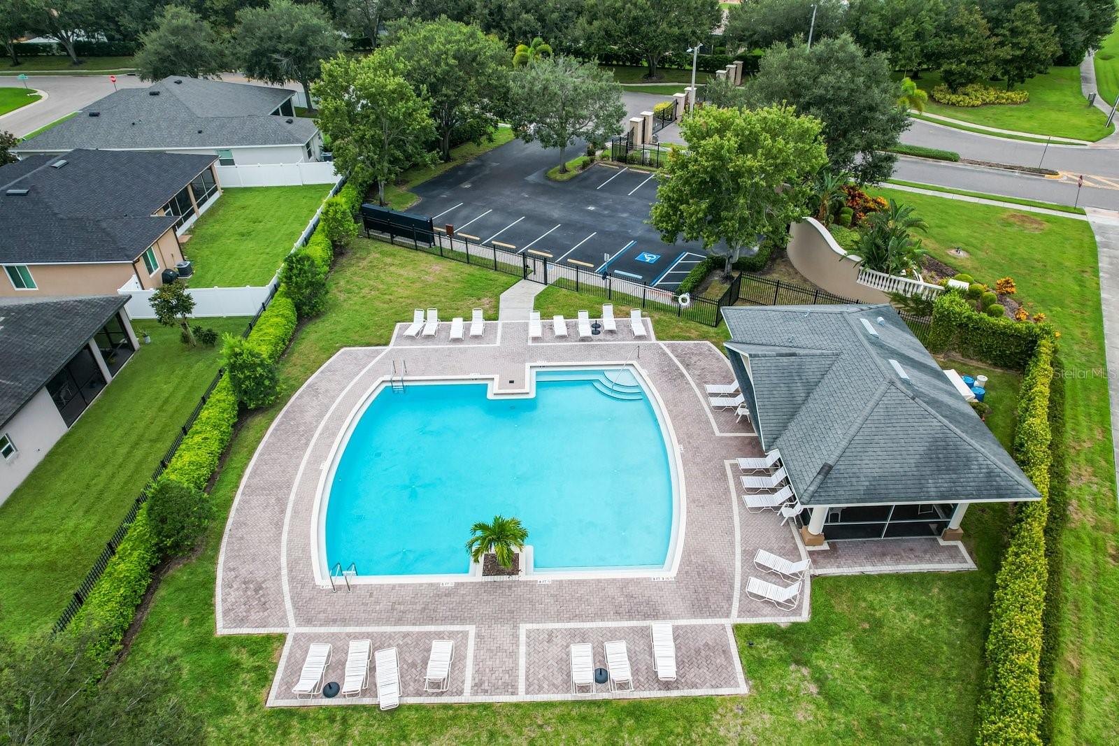 community pool parking & mail boxes