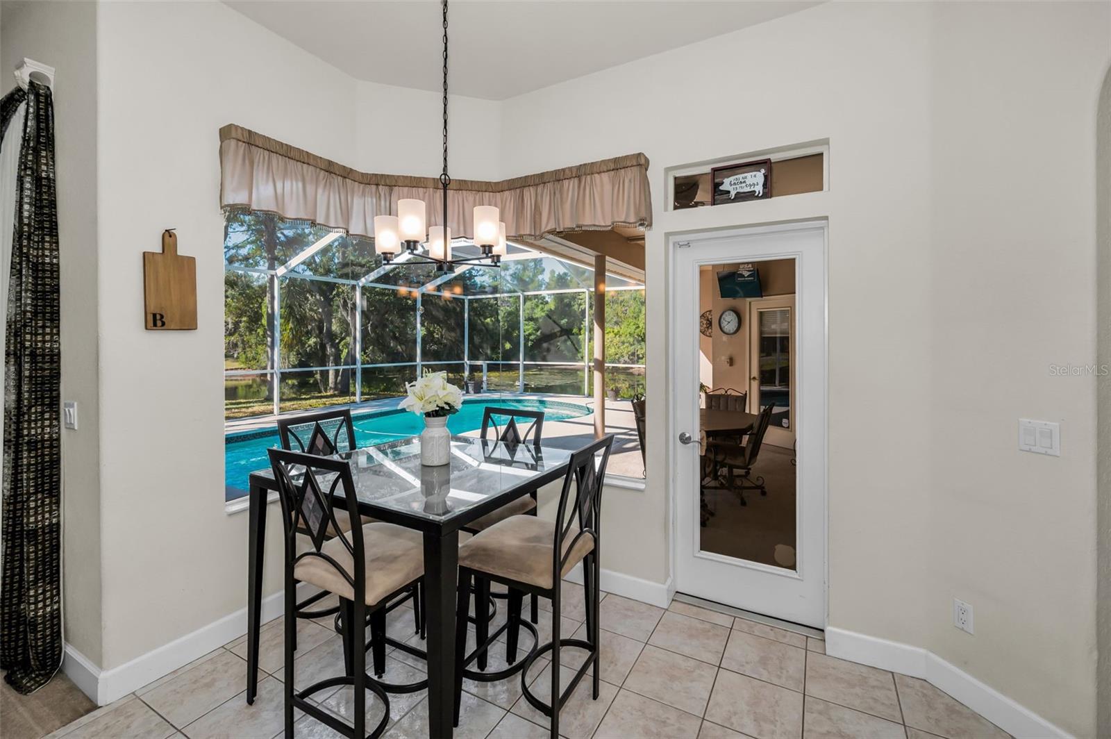 Poolside Dining Indoors