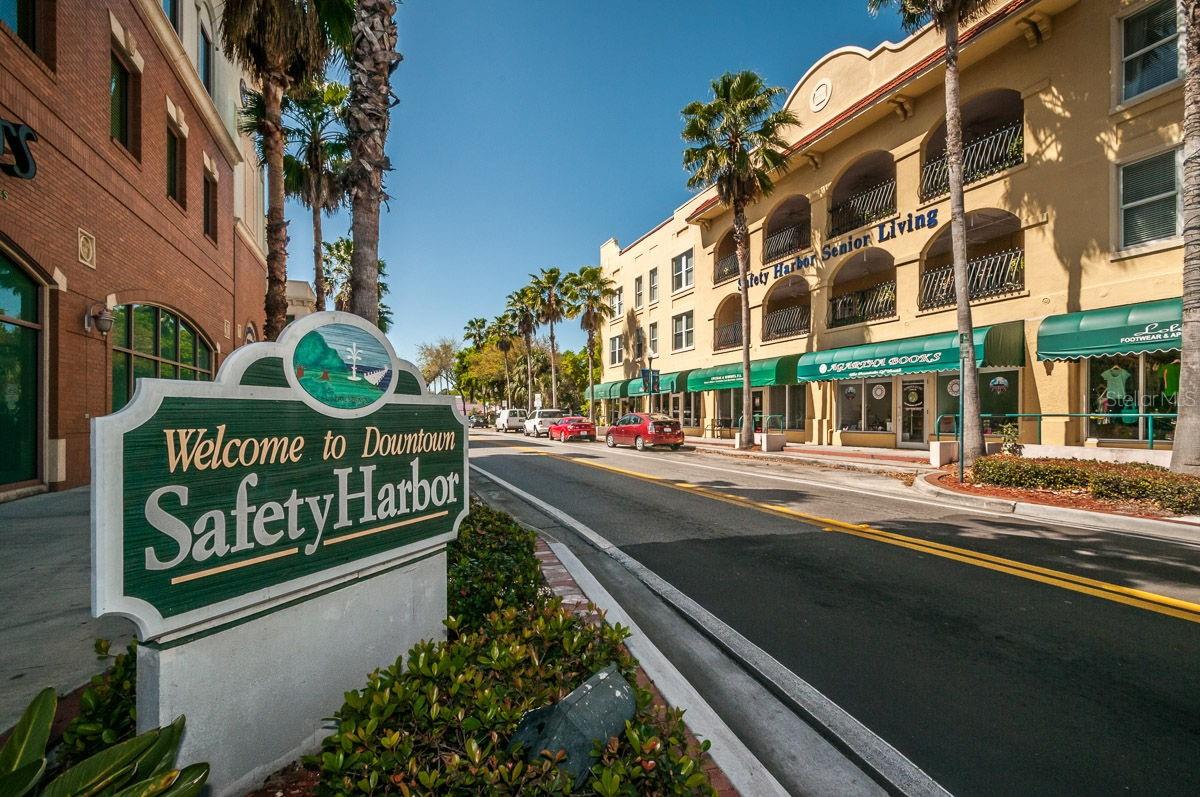 Walk, ride your bike or Golf Cart to nearby Downtown Safety Harbor