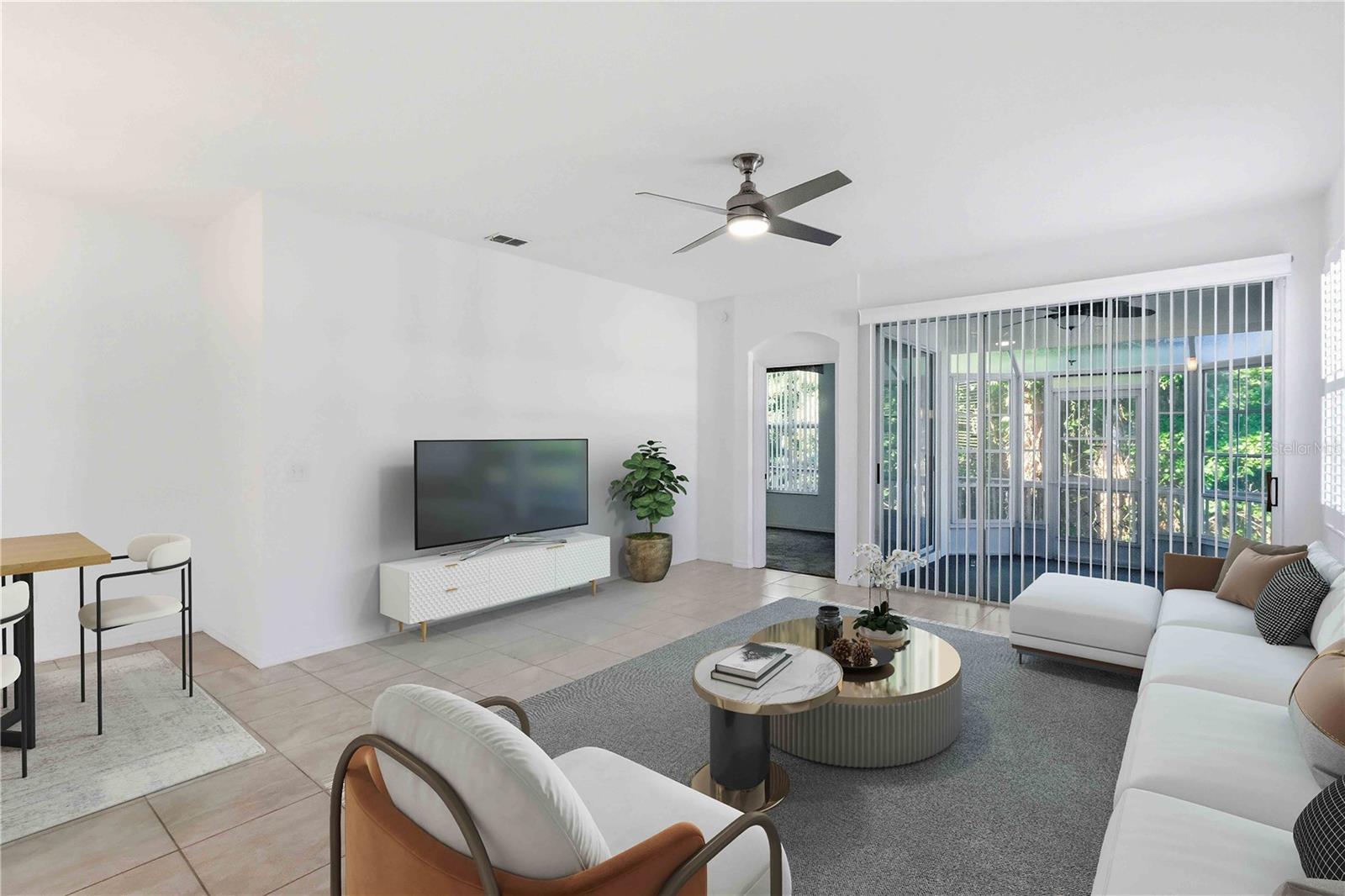 Staged Living Area