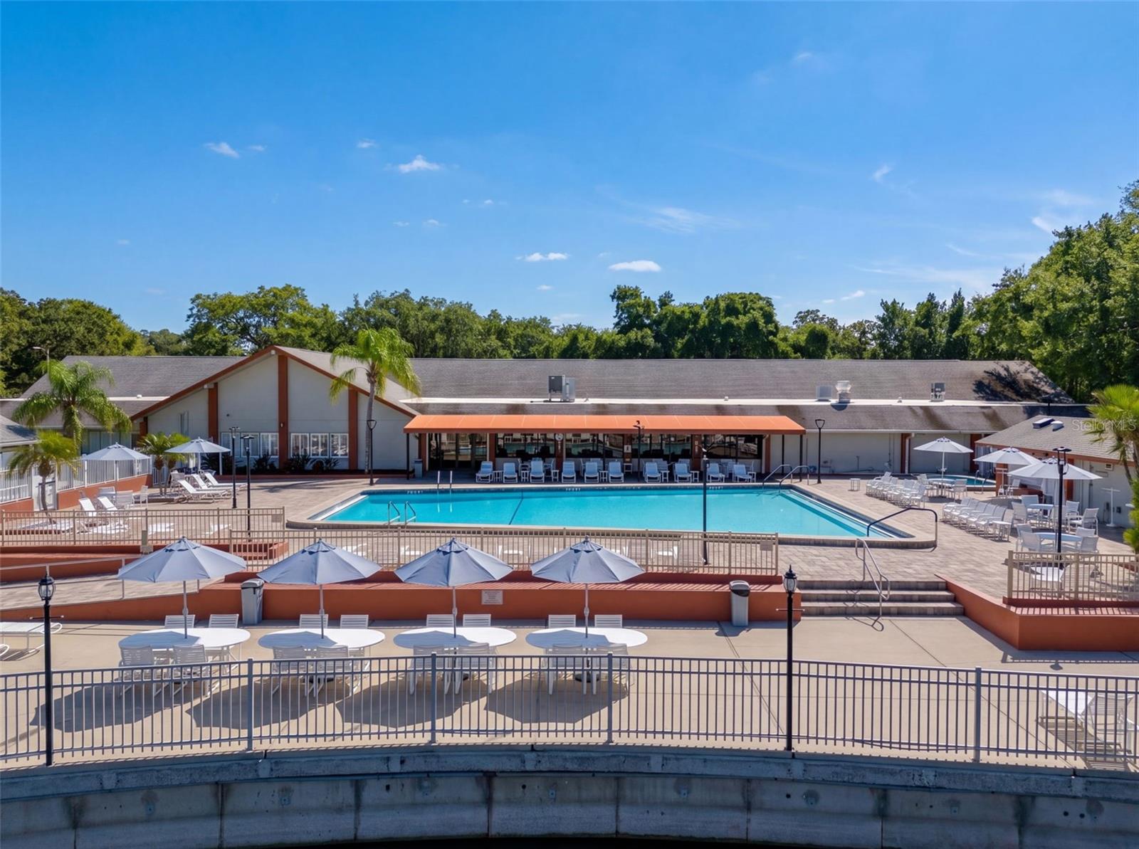 Main pool and clubhouse area