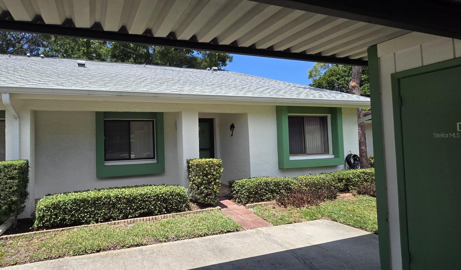 Carport parking in front of unit