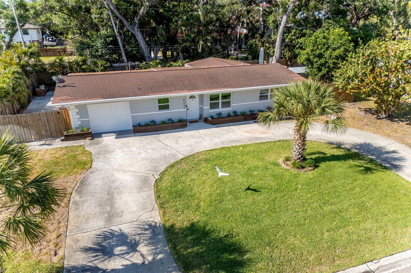 Aerial View, Front of House