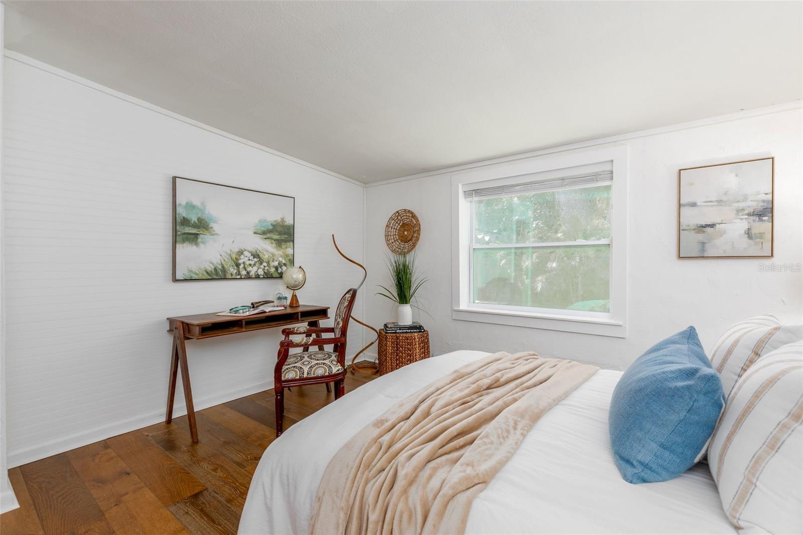 Bedroom 3, hardwood floors