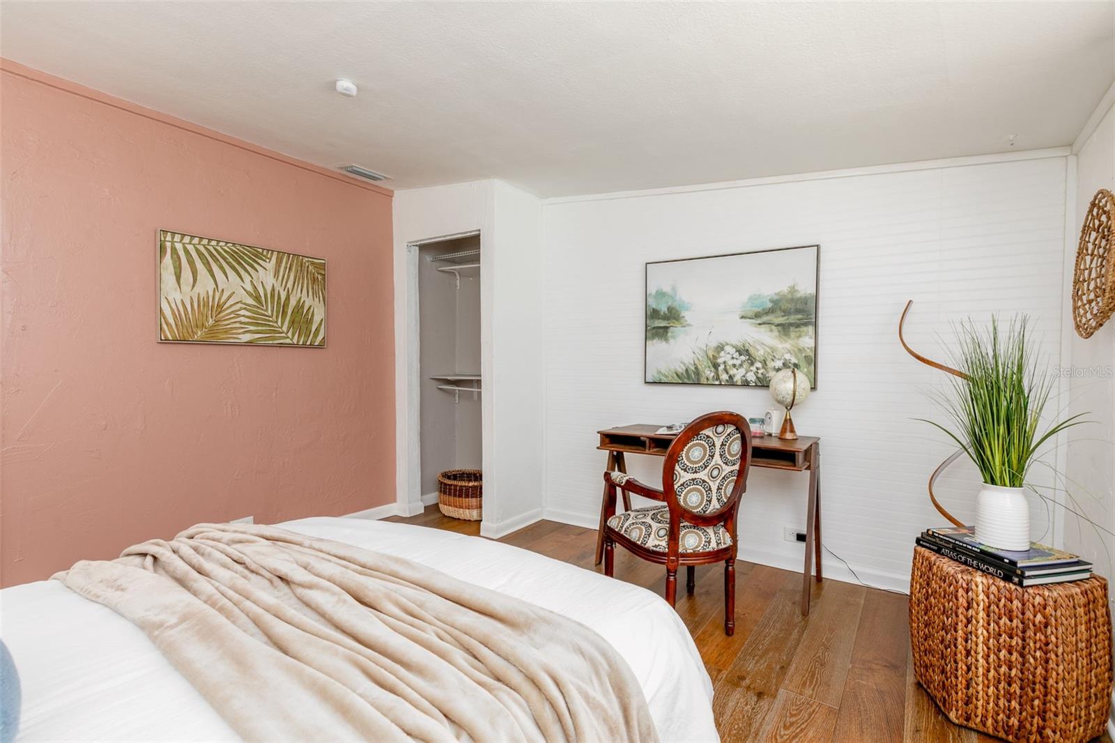Bedroom 3, hardwood floors