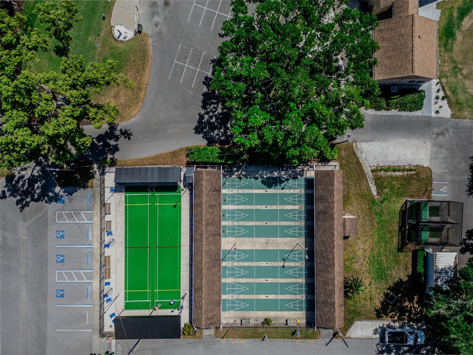 Shuffle boards and bocce ball