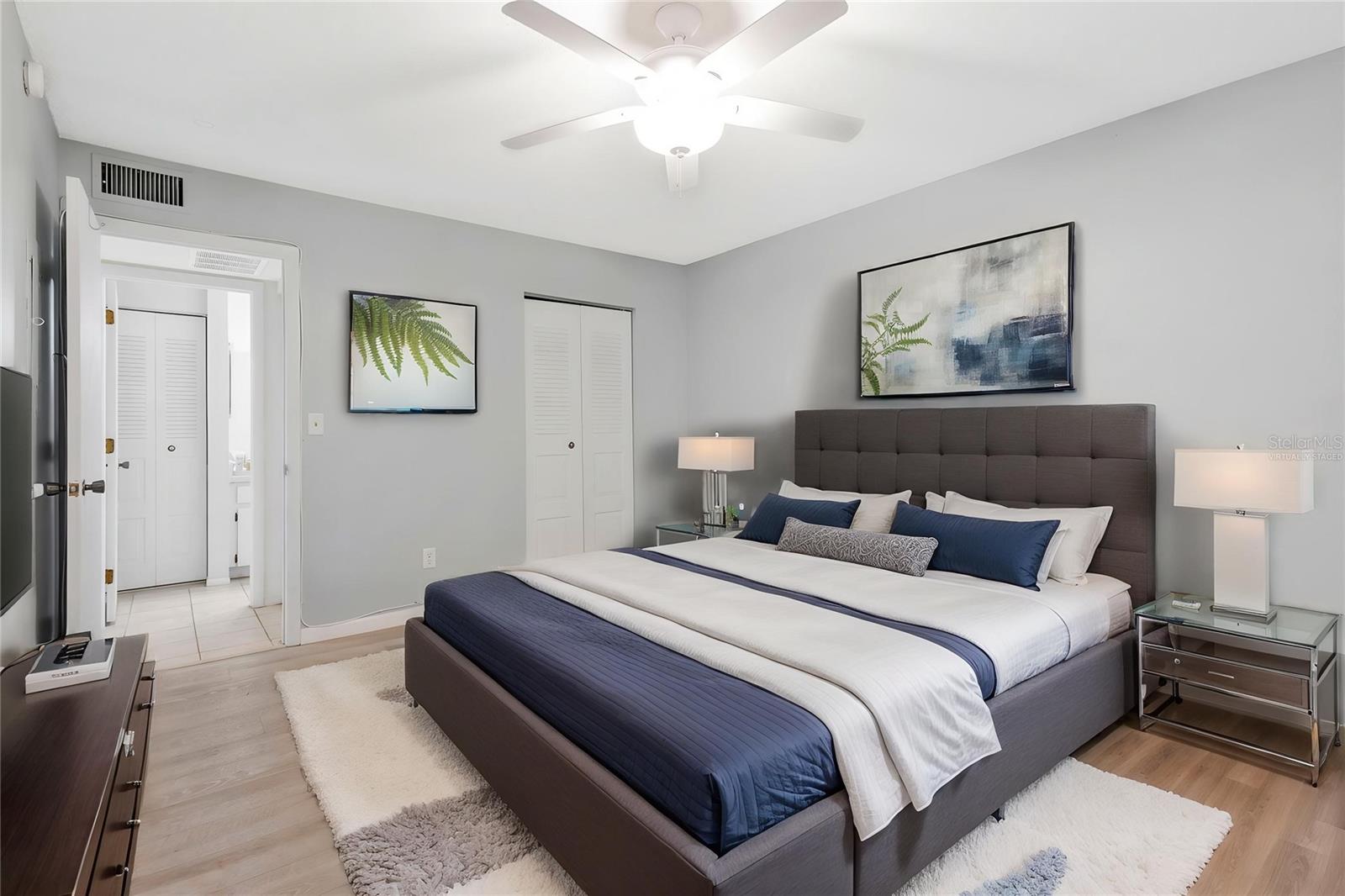 Virtually Staged Bedroom