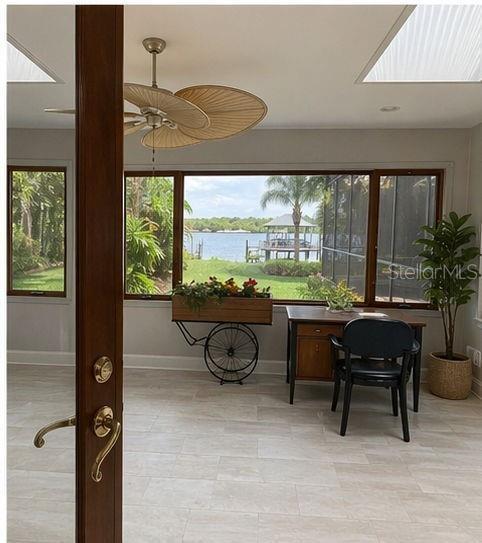 Sunroom/game room off of formal living room