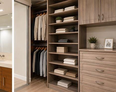 One of primary closets