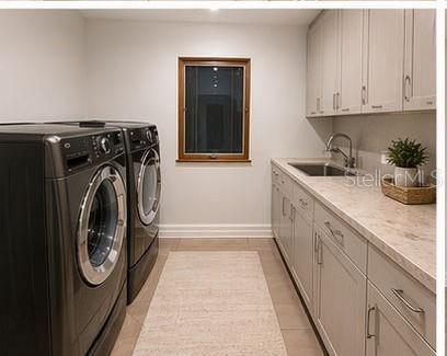 Upstairs laundry room