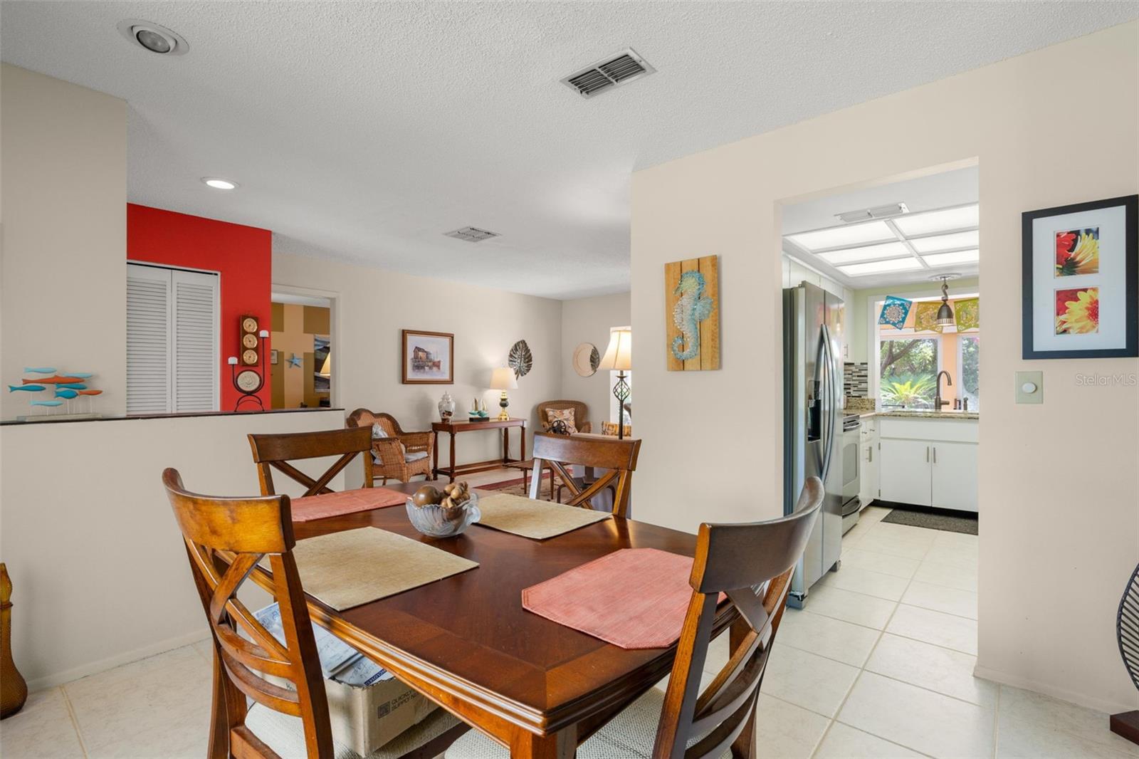 Dining room looking to kitchen