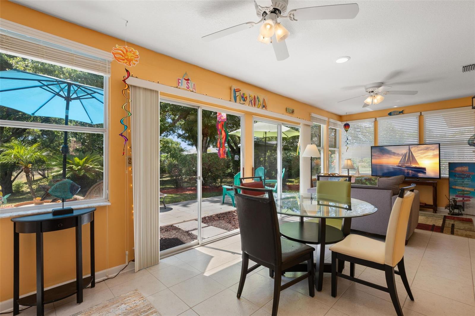 Florida room from living room