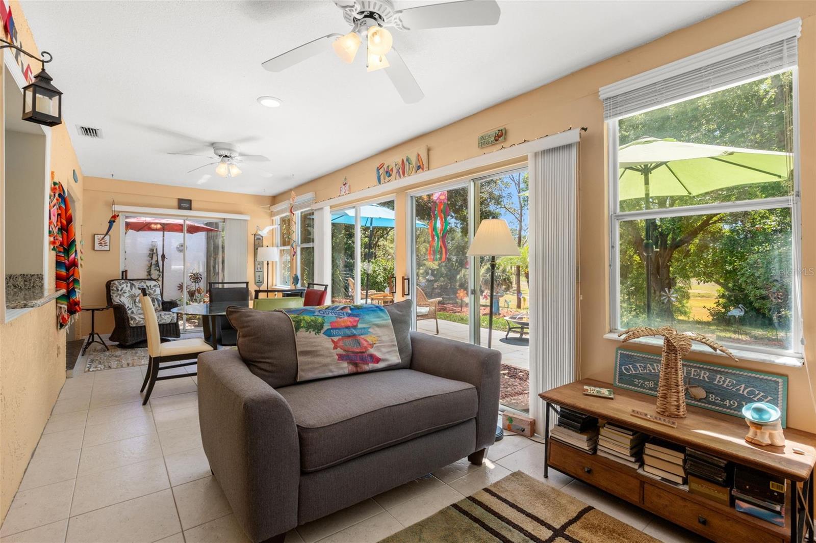 Florida room from family room