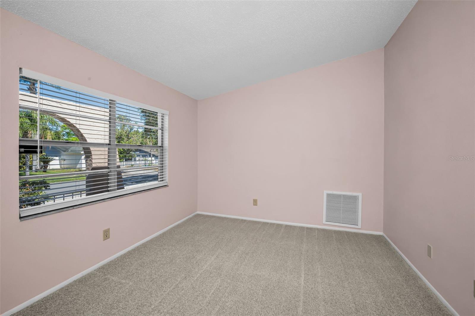 Living room with large window