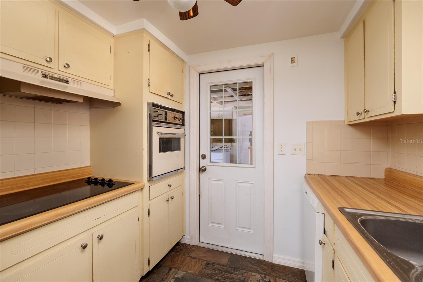 Kitchen to Garage Door