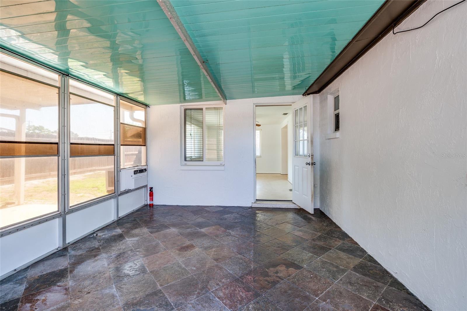 Back Porch with Window AC