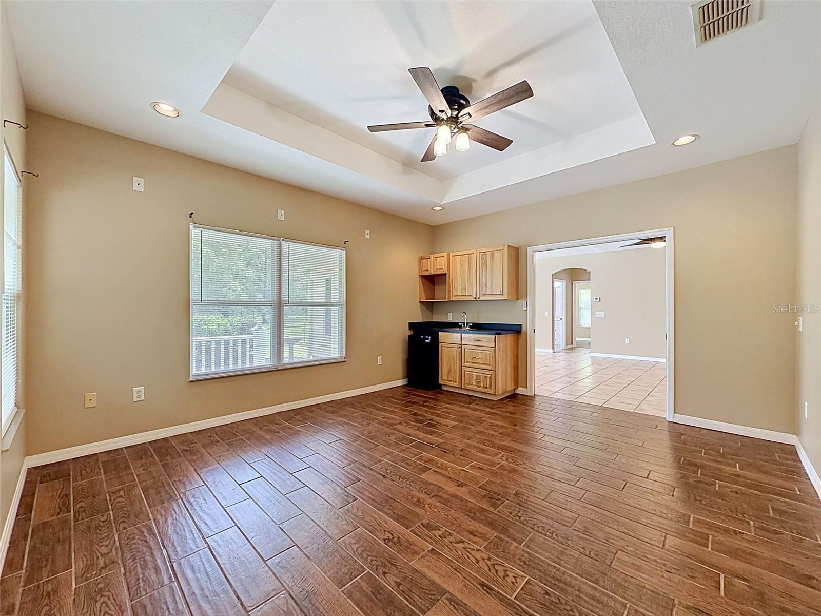 Bonus Room features a wet bar and tons of space