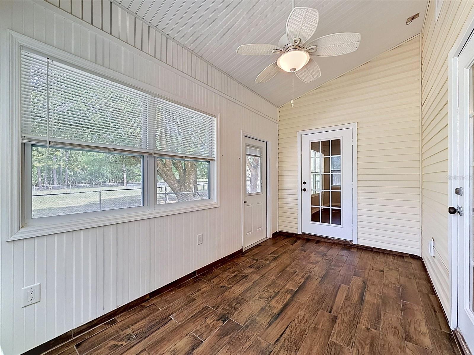Enclosed Sunroom