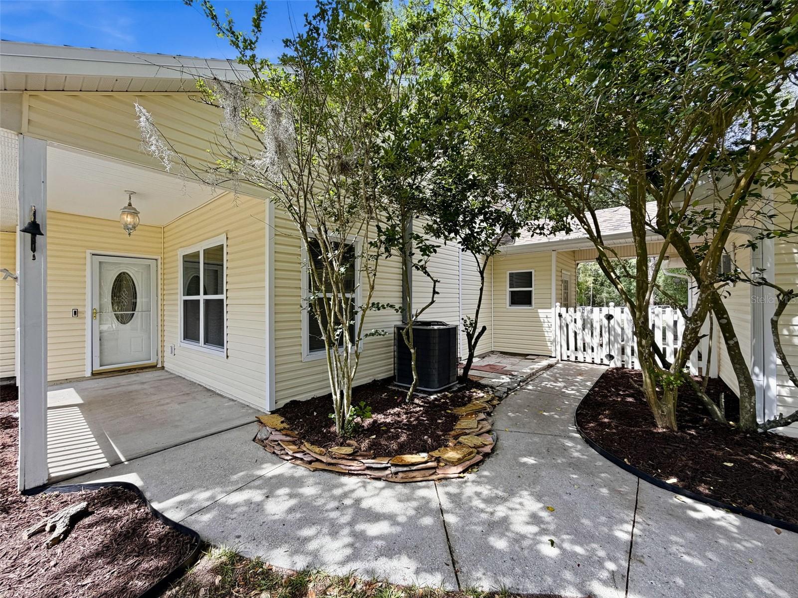 Walk way to house and breezeway