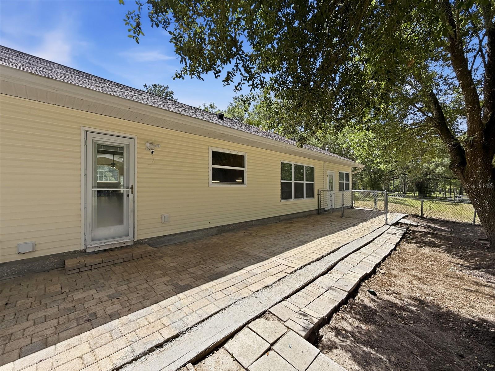 Rear of home