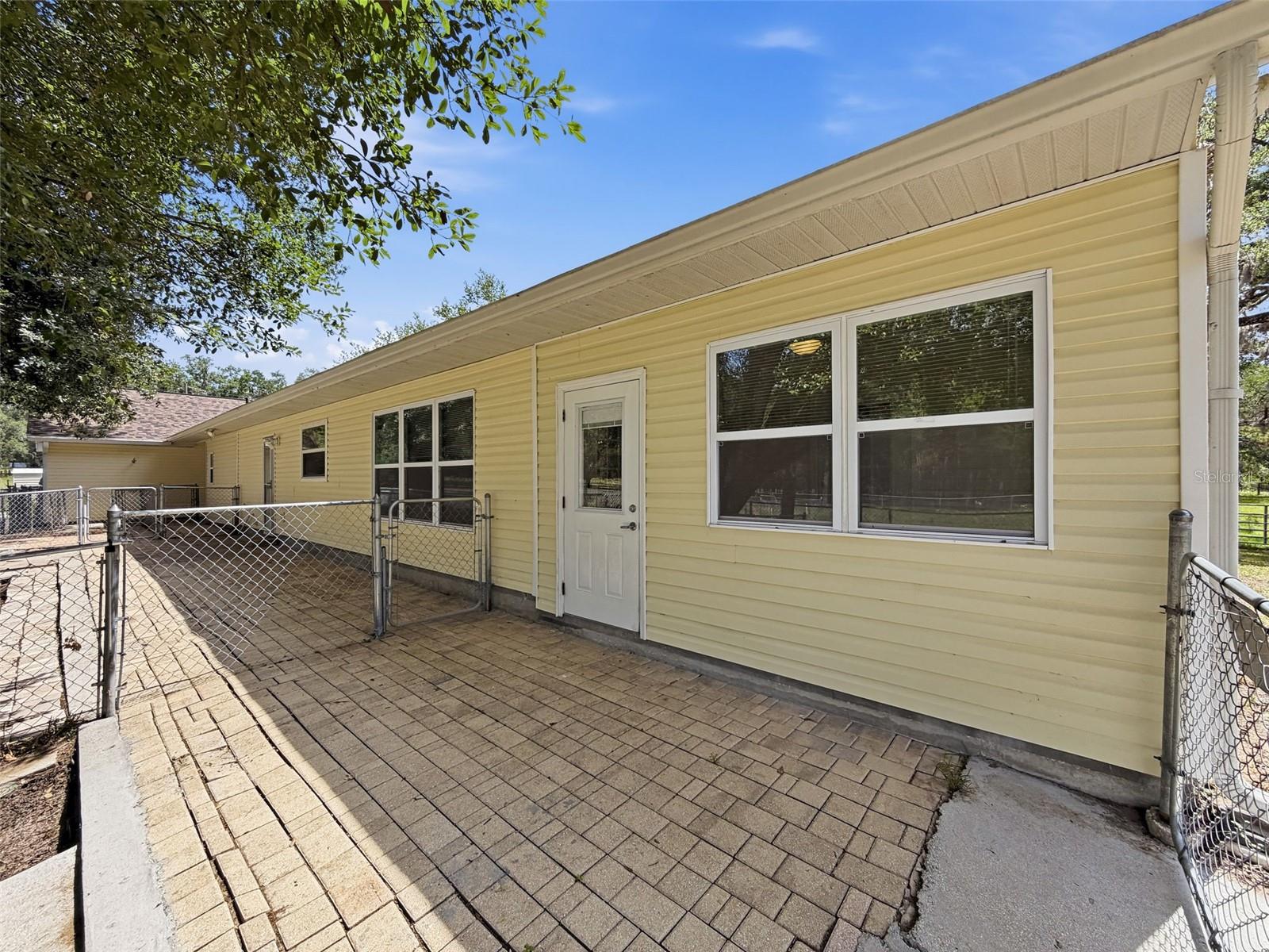 Rear of home