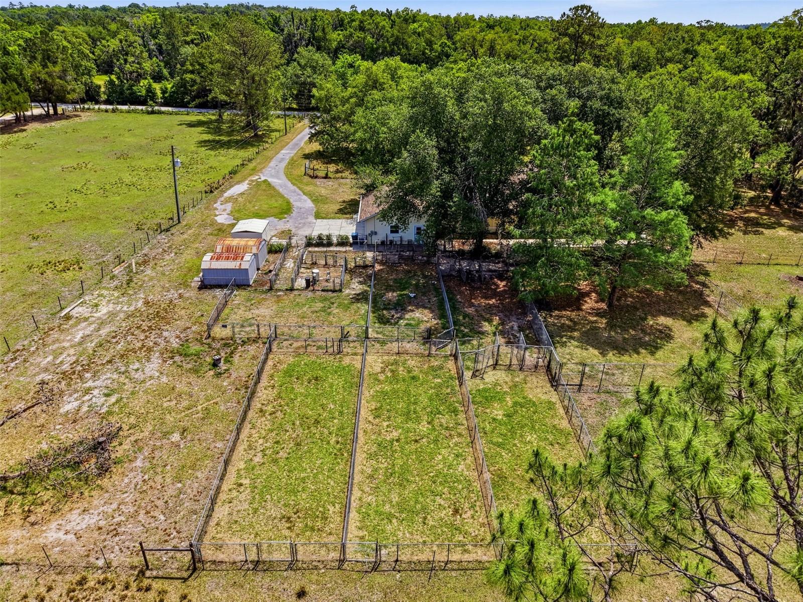 Property is fenced and cross fenced