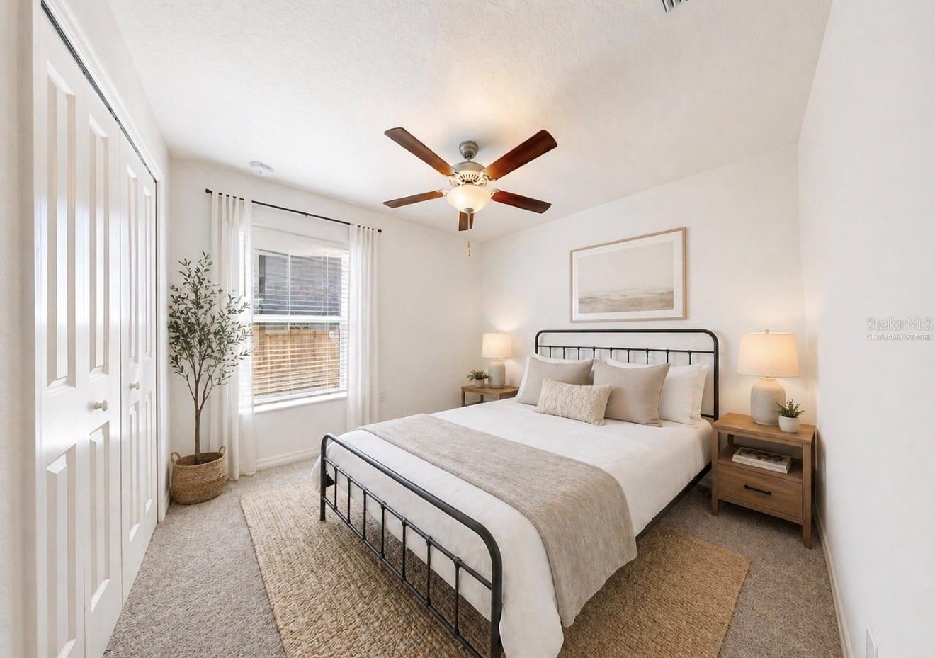 Virtually Staged Bedroom