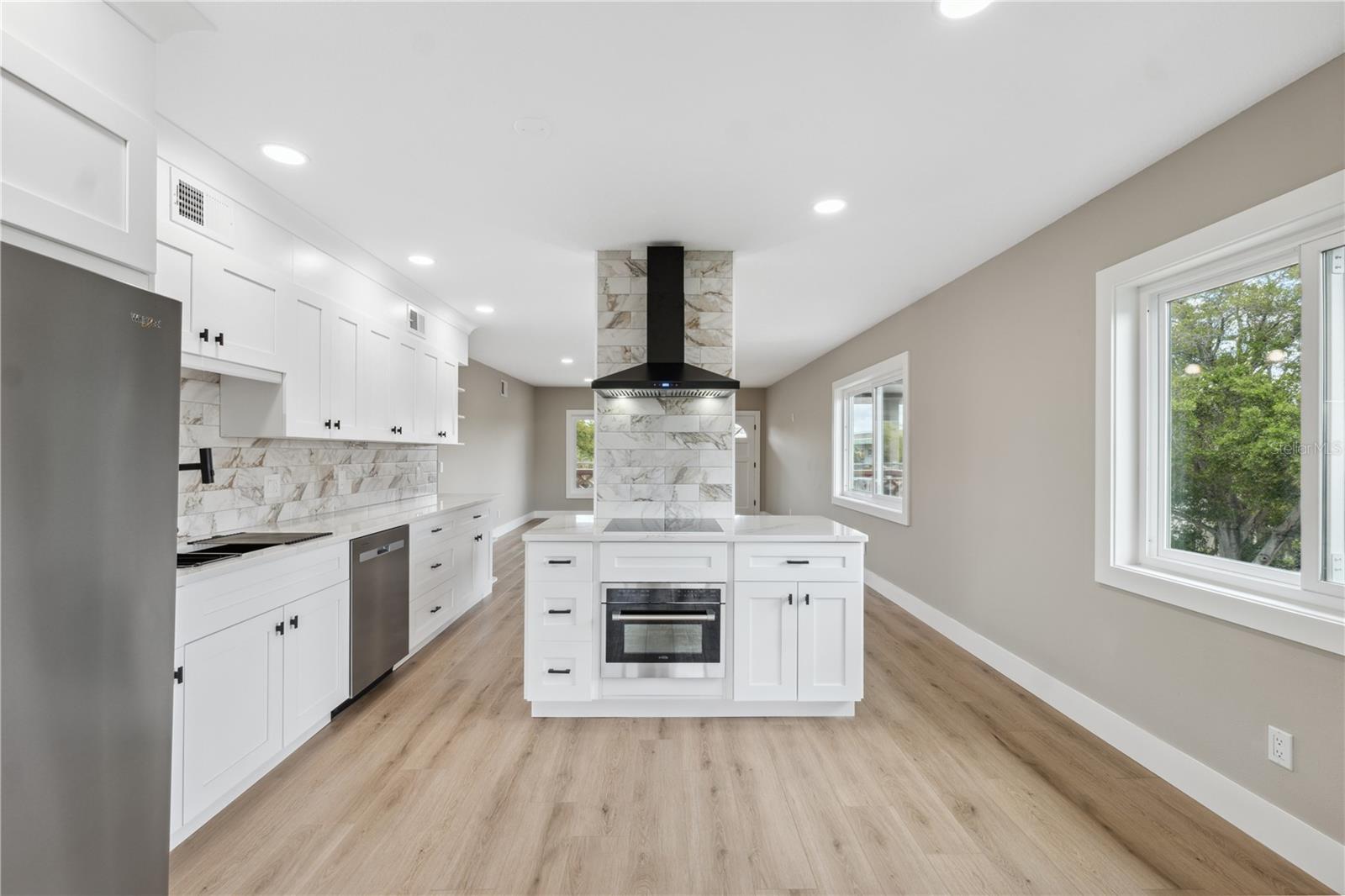 built in convection oven and induction cooktop