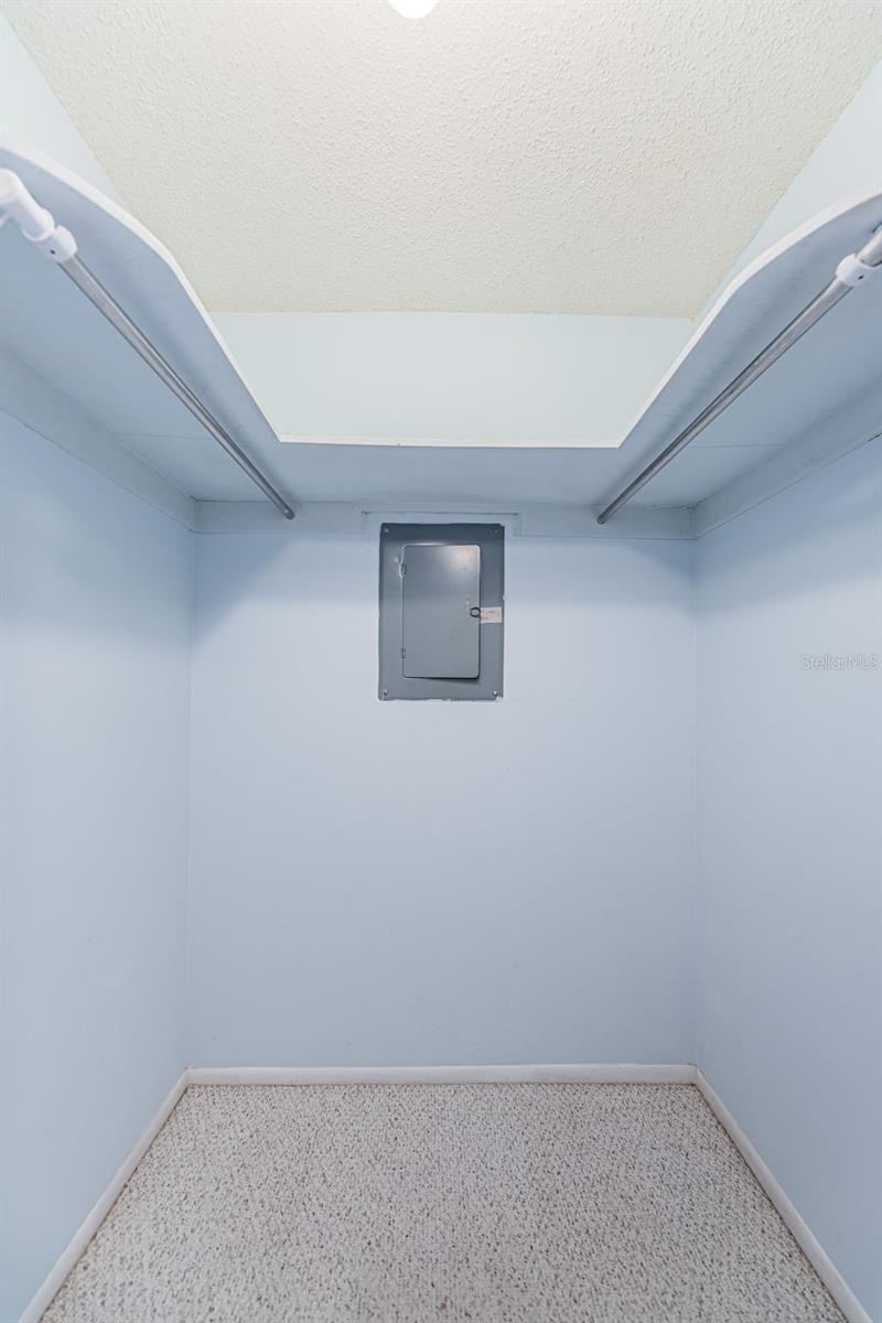 Large walk in closet